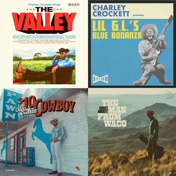 Valley & Lil G.L.'S Blue Bonanza & $10 Cowboy & Man From Waco [LP Vinyl Bundle]
