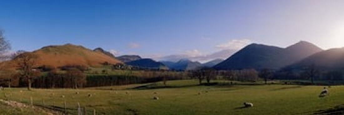 Valley Northern Lake District Cumbria Newlands England Canvas Art - Panoramic Images (18 x 6)