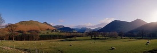 Valley Northern Lake District Cumbria Newlands England Canvas Art - Panoramic Images (36 x 12)