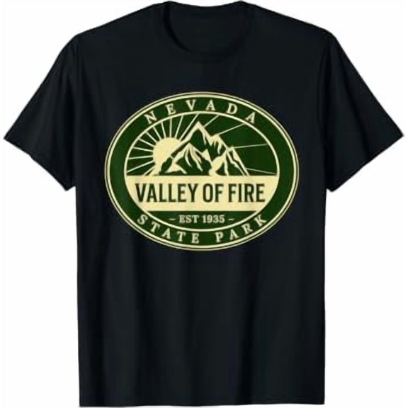 Valley Of Fire State Park Nevada Nature Hike Outdoors Classic Theme Everyday Message T-Shirt