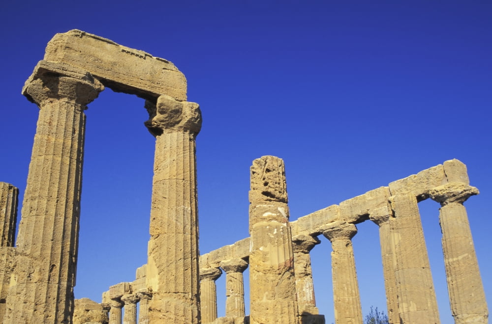 Valley Of The Temples Agrigento Canvas Art - Lucy Davies Design Pics (38 x 24)