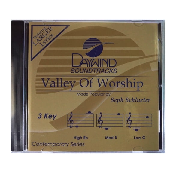Valley Of Worship Made Popular by Seph Schlueter NEW CD Accompaniment