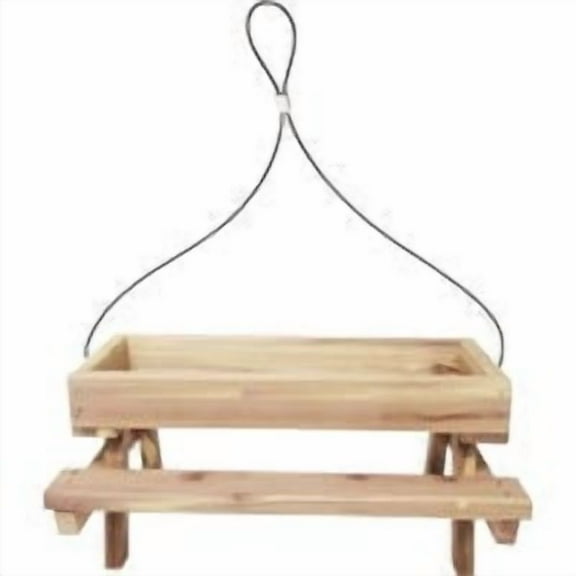 Valley Splendor Cedar Picnic Table Bird Feeder 9806