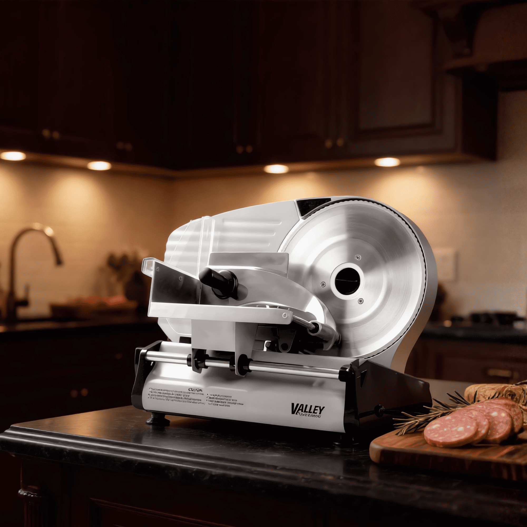 Valley Sportsman 8.7'' Electric Meat Slicer, with Stainless Steel