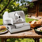 Valley Sportsman 7.5 Electric Meat Slicer w/Stainless Blade 180W Adjustable Thickness Cuts Meat/Bread/Cheese