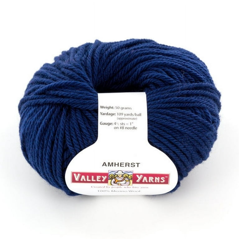 Valley Yarns Amherst Worsted Weight Yarn, 100% Wool - Navy