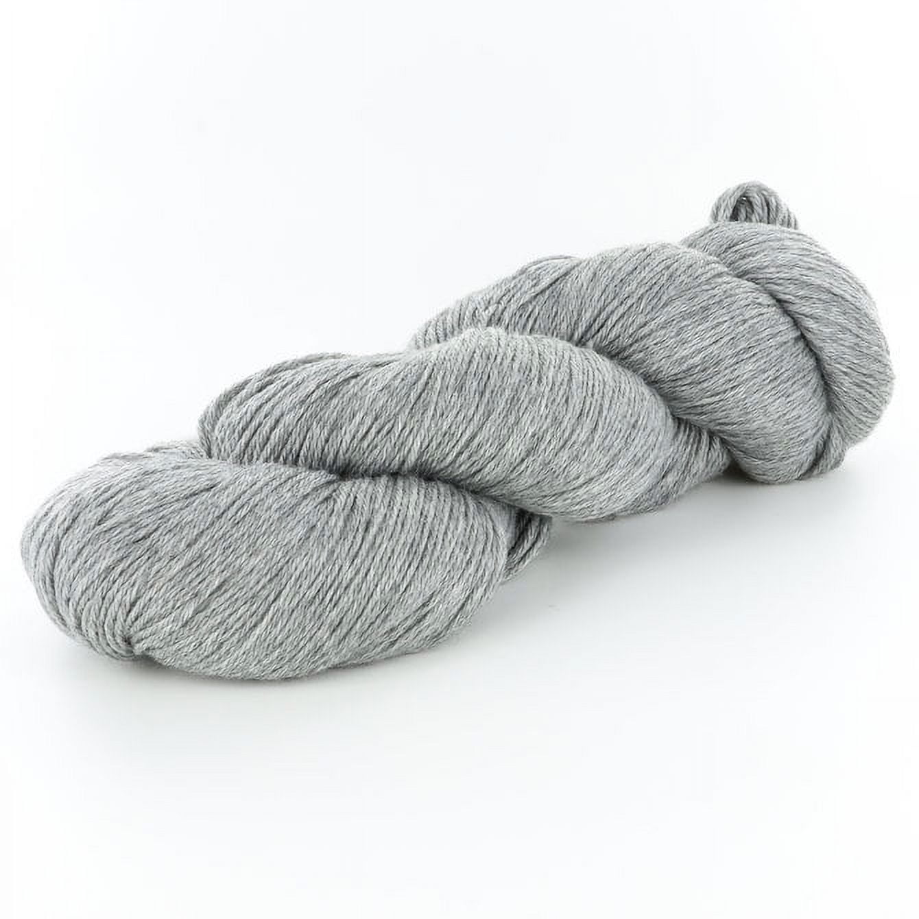 Valley Yarns Charlemont Fingering Weight Sock Yarn, Superwash Merino Wool/ Silk/Polyamide - Light Grey 