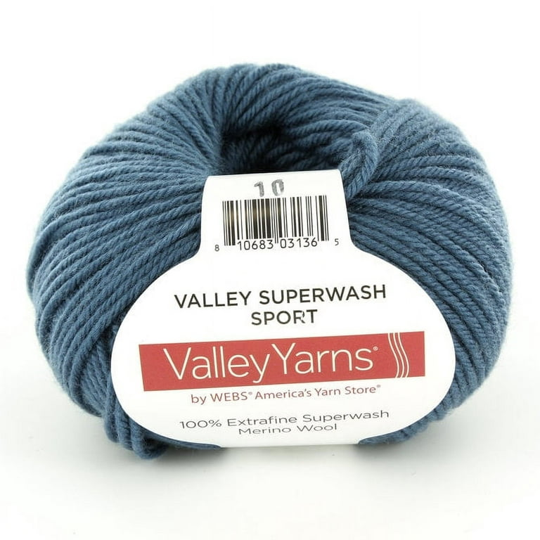Valley Yarns Superwash Sport - Denim (25) 50g (1.8oz) 100% Merino Wool