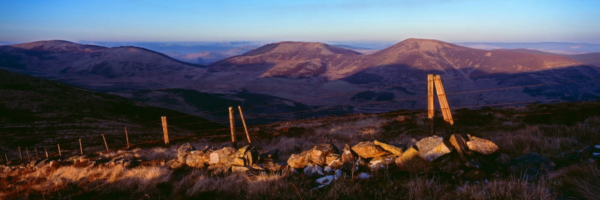 Valley at dusk Broughton Heights Upper Tweeddale Scottish Borders Scotland Canvas Art - Panoramic Images (27 x 9)
