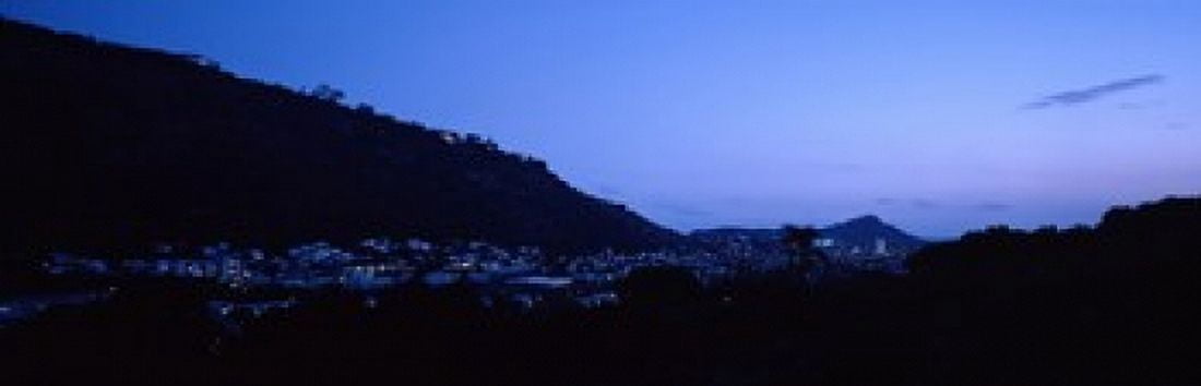 Valley at dusk Palolo Oahu Hawaii USA Canvas Art - Panoramic Images (36 x 12)