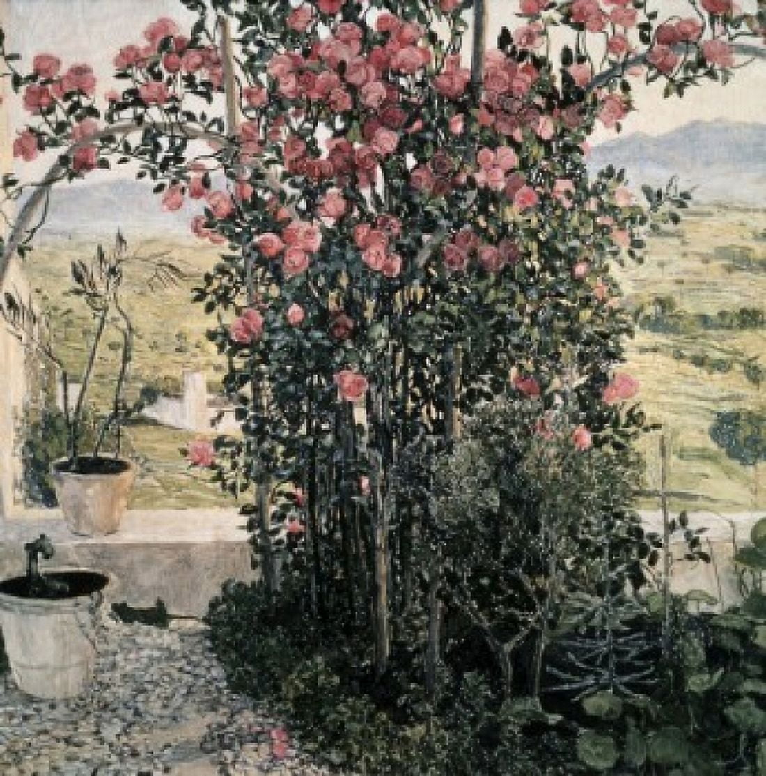 Valley in Umbria Aleksandr Jakovlevic Golovin (1863-1930 Russian) Tretyakov Gallery Moscow Russia Canvas Art - Aleksandr Jakovlevic Golovin (18 x 24)