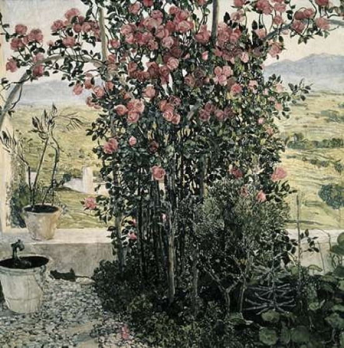 Valley in Umbria Canvas Art - Aleksandr Jakovlevic Golovin (24 x 24)