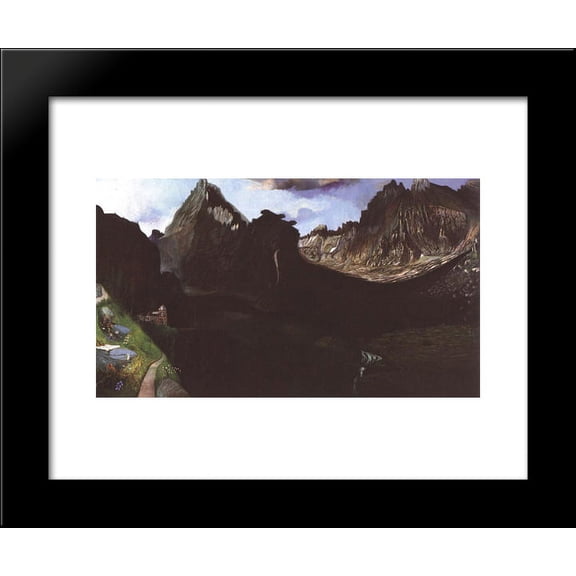 Valley of Great Tarpatak in the High-Tatras 20x24 Framed Art Print by Tivadar Kosztka Csontvary