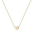 thumbnail image 1 of Valloey Rover 14K Gold Plated Cute Dainty Charm Initial Alphabet Letter Love Heart Choker Pendant Necklace for Women, 1 of 6