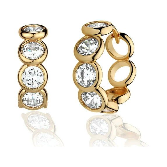 Valloey Rover 14K Gold Plated Dainty Cute Huggie Hoop Earrings for Women Jewelry Gift