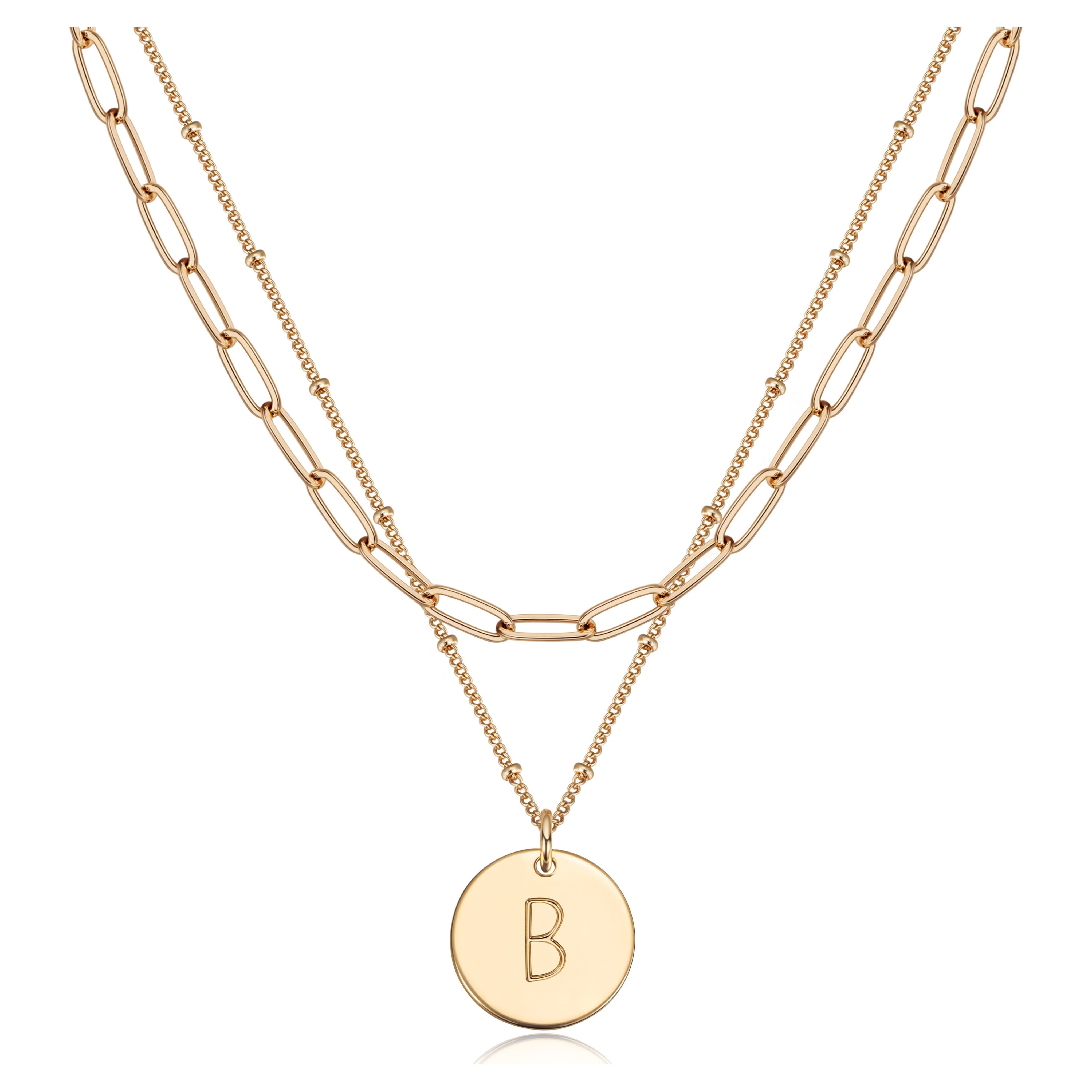 14k gold layered coin necklace deals