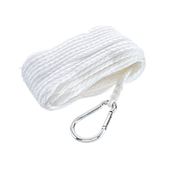 Valmar Marine Polypropylene Anchor Line White 1/4"X50'