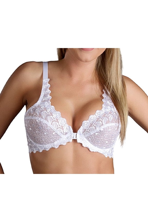 Women's Front Close Lace Cup Underwire Bra - 8323