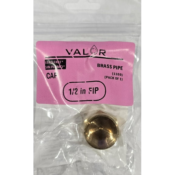 Valor 1105-1P 1/2 in. Lead Free Brass FIP CAP