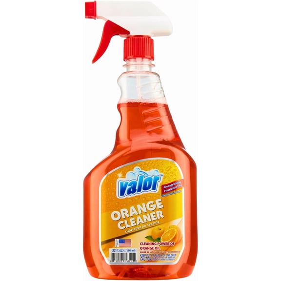 Valor All-Purpose Cleaner with Trigger Sprayer, 32 fl oz – Powerful Degreaser, Multi-Surface Use, Biodegradable Formula, Made in USA