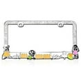thumbnail image 1 of Valor  Dog Playground Design With Sparkling White Crystals Metal Frame - White - 13 x 6.3 x 0.22 in., 1 of 1