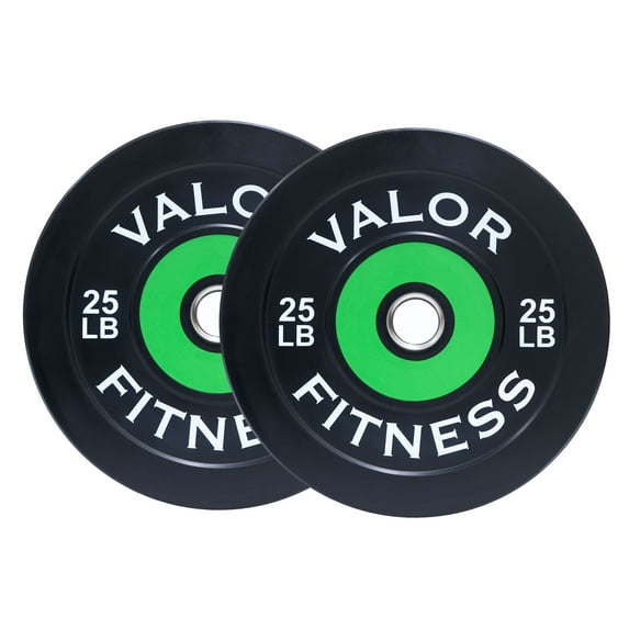 Valor Fitness BPP-25 25lbs Bumper Plate Pair