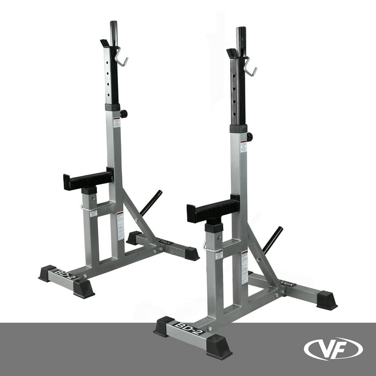 Valor Fitness Bench Press Squat Stands 1 Plate Storage Independent Barbell Holders Home Gym Walmart