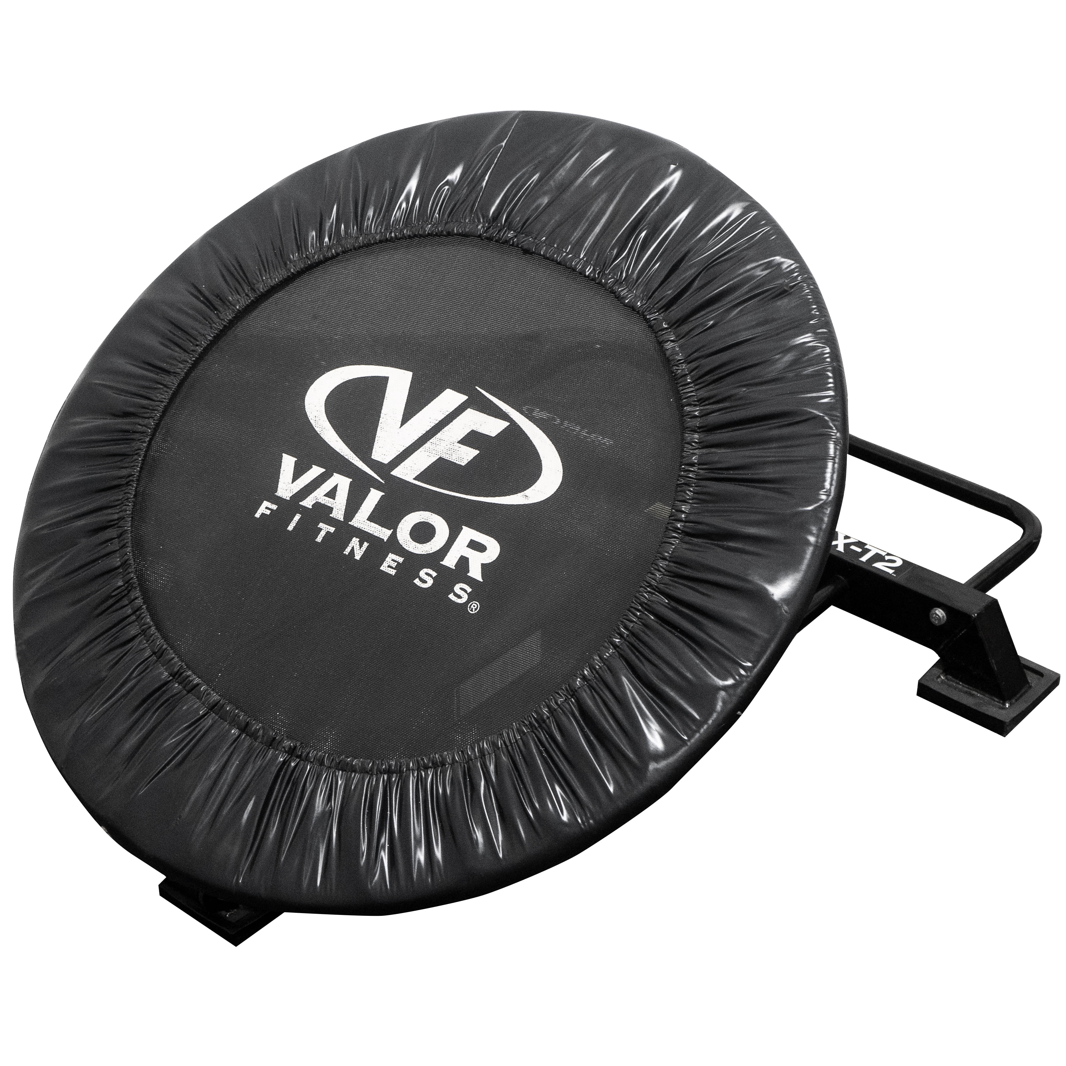 Valor Fitness Medicine Ball Trampoline Rebounder with Med Ball Storage for Physical Therapy Trampoline Workout RX T2