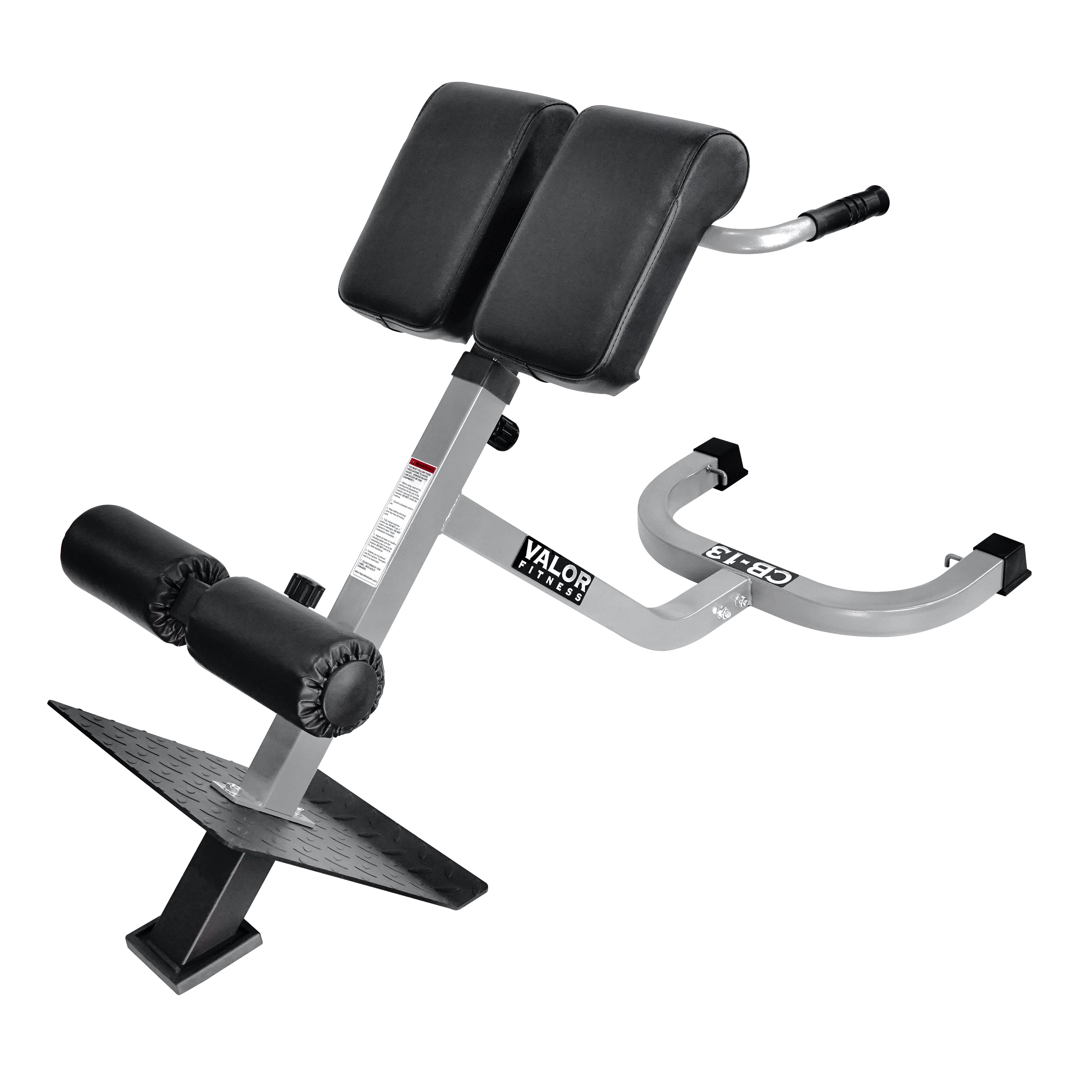 Valor Fitness Roman Chair Back Extension Machine - Adjustable, Band Pegs,  Bench for Glutes, Lower Back Strengthening Exercises - Waist Hyperextension  - Home Gym Workout – CB-13 