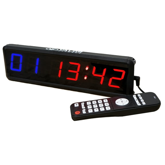 Valor Fitness ST-Mini Mini Digital Workout Timer with Remote Control for Interval Training in a Garage or Home Gym