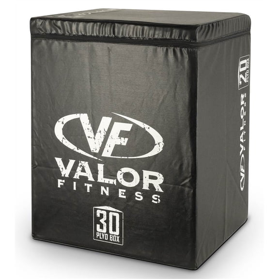 Valor Fitness Soft Plyobox with Foam Padding - Strength Conditioning Training Workout 20 x 24 x 30