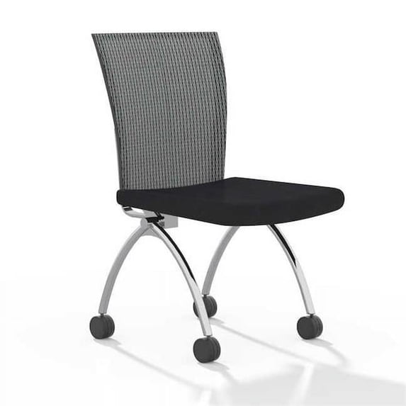 Valor High Back Training Chair Without Arms - Silver