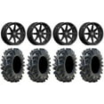 thumbnail image 1 of Valor V01 14" Wheels Black 26.5" Terminator Tires Can-Am Commander Maverick Renegade Outlander Defender, 1 of 4