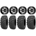 thumbnail image 1 of Valor V01 14" Wheels Black 26" Bear Claw EVO Tires Can-Am Commander Maverick Renegade Outlander Defender, 1 of 4