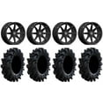 thumbnail image 1 of Valor V01 14" Wheels Black 28" Intimidator Tires Honda Pioneer, 1 of 4