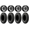 thumbnail image 1 of Valor V01 14" Wheels Black 28" MotoRally Tires Sportsman RZR Ranger, 1 of 4