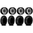 thumbnail image 1 of Valor V01 14" Wheels Black 28" Swamp Lite Tires Kawasaki Mule Pro FXT, 1 of 4