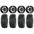 thumbnail image 1 of Valor V01 14" Wheels Black 30" Roctane T4 Tires Honda Rincon Yamaha Rhino Kawasaki Brute Force Suzuki KingQuad, 1 of 4