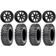 thumbnail image 1 of Valor V01 15" Wheels Black 32" Roxxzilla 396 Tires Can-Am Commander Maverick Renegade Outlander Defender, 1 of 4