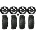 thumbnail image 1 of Valor V01 15" Wheels Black 35" RC500S Sticky Tires Kawasaki Teryx Mule, 1 of 4