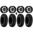 thumbnail image 1 of Valor V01 15" Wheels Black 35" Warrior XT Tires Sportsman RZR Ranger, 1 of 4