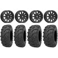 thumbnail image 1 of Valor V02 14" Wheels Black 26" Bear Claw EVO Tires Polaris RZR XP 1000 / PRO XP / Ranger XP 900/1000, 1 of 4