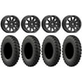 thumbnail image 1 of Valor V02 14" Wheels Black 28" MotoRally Tires Can-Am Commander Maverick Renegade Outlander Defender, 1 of 4