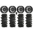 thumbnail image 1 of Valor V02 14" Wheels Black 28" Outlaw Max Tires Kawasaki Mule Pro FXT, 1 of 4