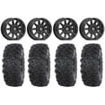 thumbnail image 1 of Valor V02 14" Wheels Black 28" Roctane T4 Tires Polaris RZR XP 1000 / PRO XP / Ranger XP 900/1000, 1 of 4