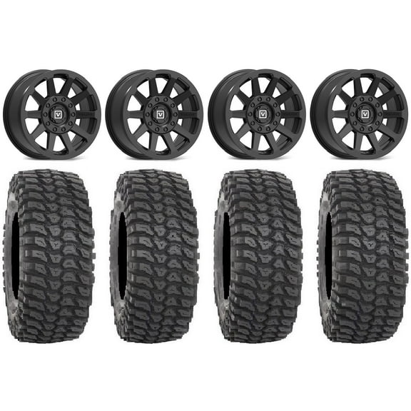 Valor V02 14" Wheels Black 30" XCR350 Tires Polaris RZR XP 1000 / PRO XP / Ranger XP 900/1000