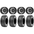 thumbnail image 1 of Valor V02 14" Wheels Black 32" Rampage Tires Can-Am Commander Maverick Renegade Outlander Defender, 1 of 4