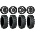 thumbnail image 1 of Valor V02 15" Wheels Black 33" Versa Cross V3 Tires Kawasaki Mule Pro FXT, 1 of 4