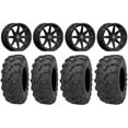 thumbnail image 1 of Valor V03 14" Wheels Black 26" Bear Claw EVO Tires Yamaha Viking Wolverine YXZ1000R CFMoto ZForce 950 UForce 1000, 1 of 4