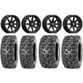 thumbnail image 1 of Valor V03 14" Wheels Black 28" Bear Claw HTR Tires Sportsman RZR Ranger, 1 of 4